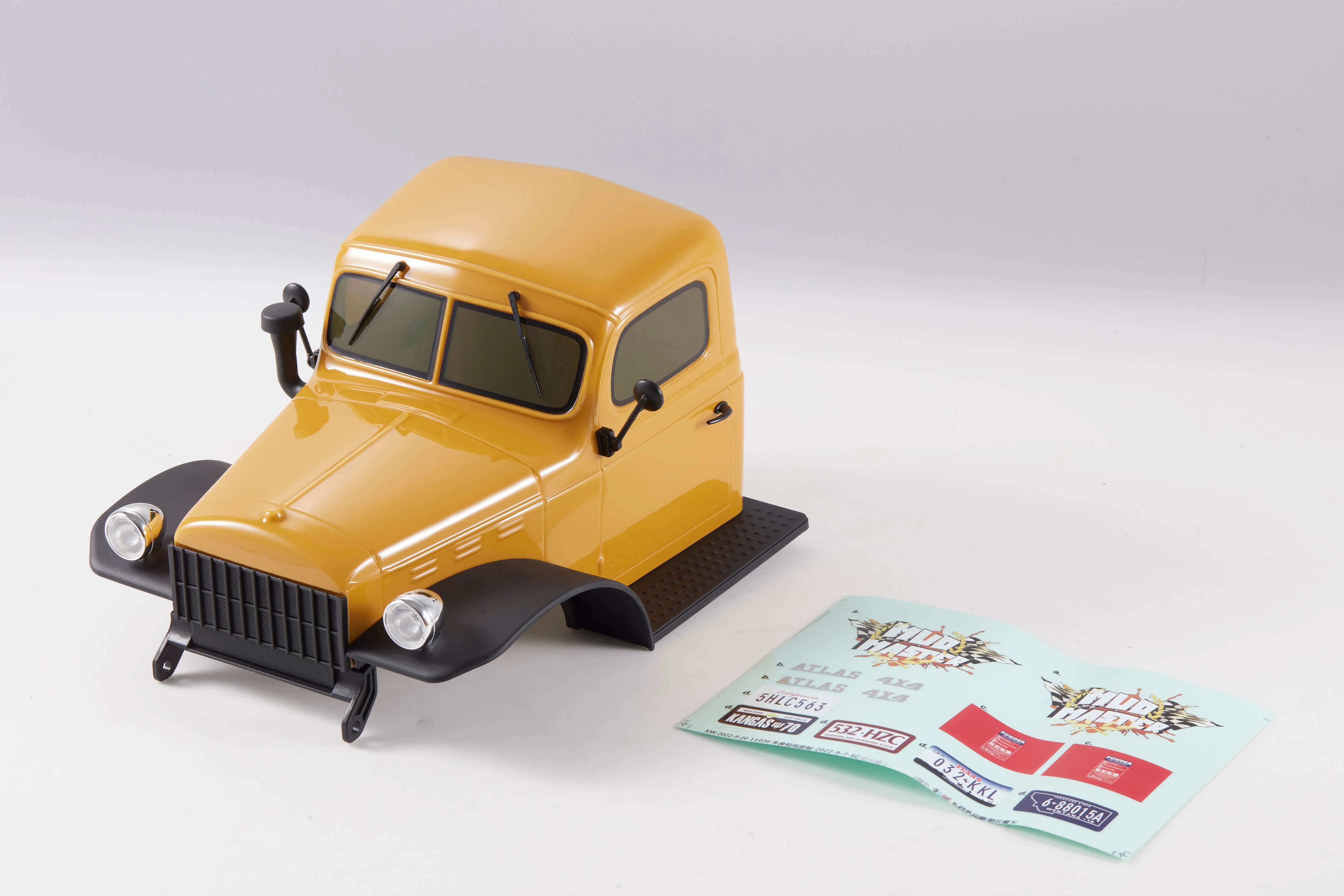 Atlas 4x4 Bobs: 1/10 Scale Yellow/Blue/Orange Monster Truck Assembly